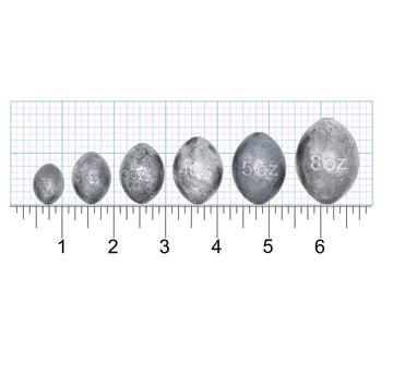 Rite Angler Egg Sinker Size Chart